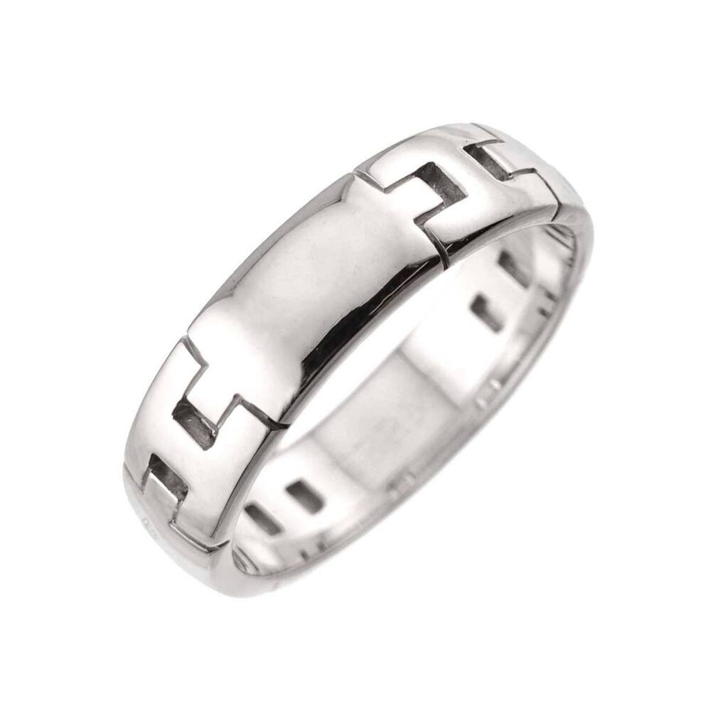 Hermes Ever Hercules Ring #55 18K WG White Gold 750